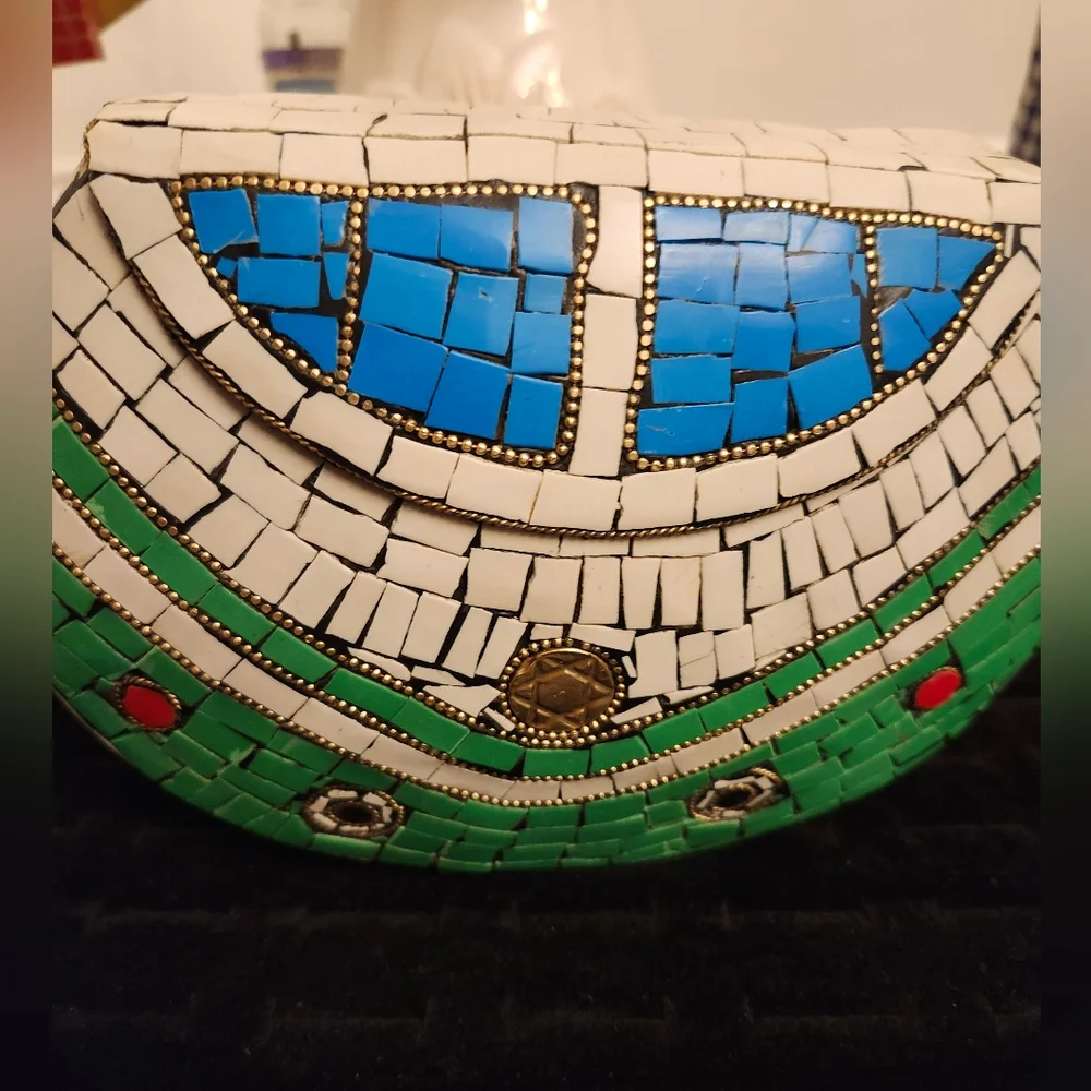 RAMLA  Handmade Mosaic  Bag. - Picture 2 of 10